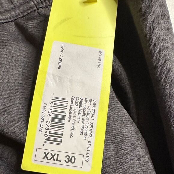 NWT All In Motion Plus Size GRAY Athletic Training Pants Drawstring Waist - XXL - Picture 6 of 7